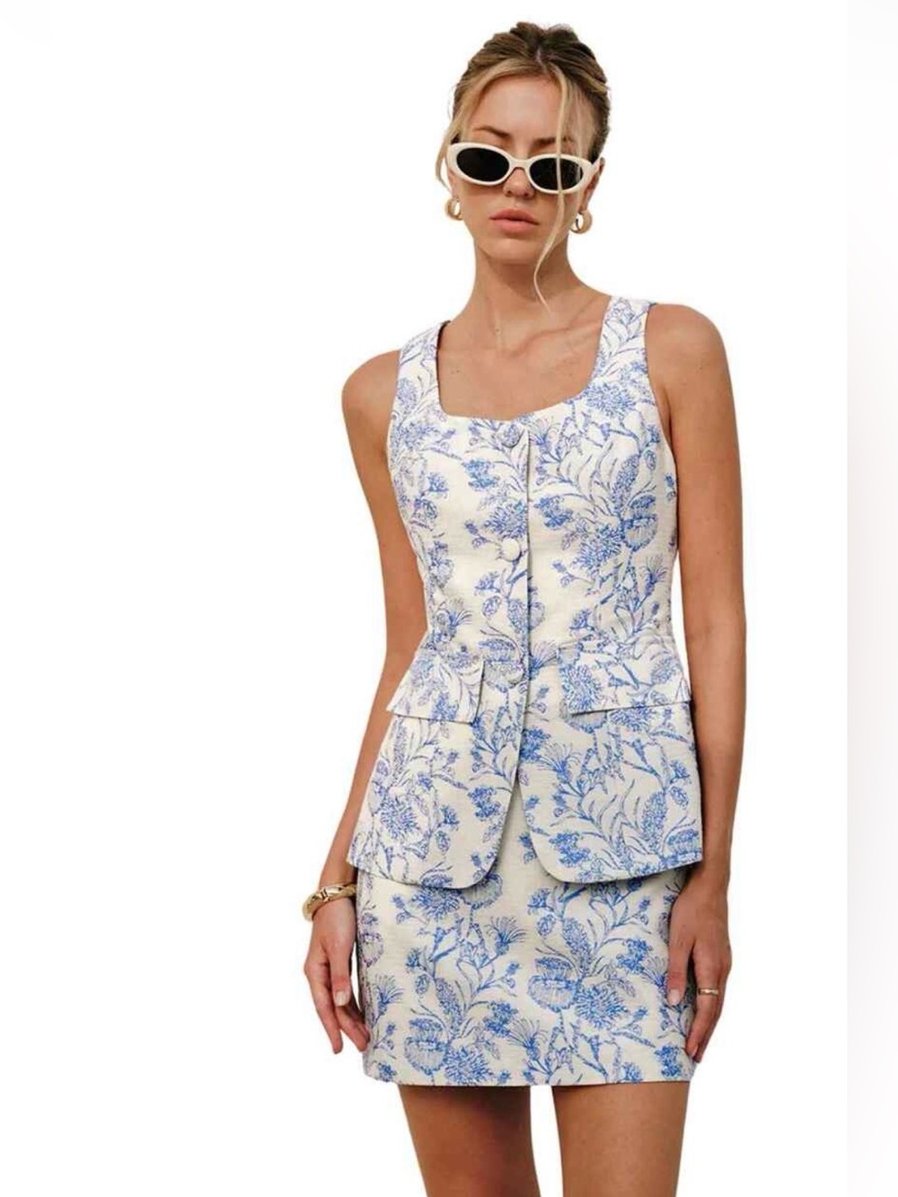 NWOT Commense vest and skirt toile set XS